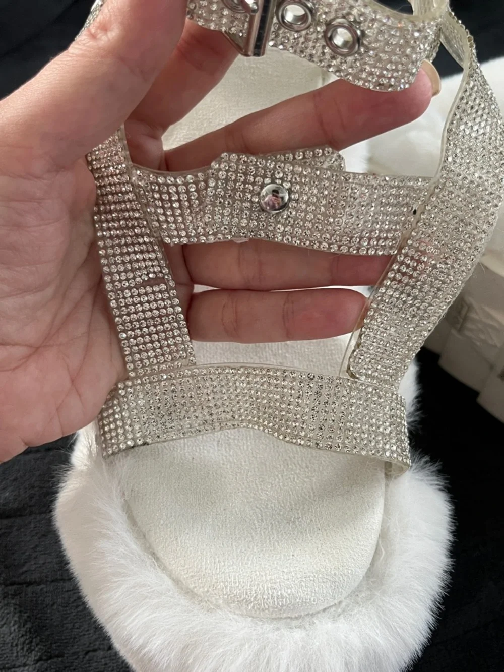 NWOB Y.R.U. GRAVITY BLING WEDGE SANDALS - Picture 5 of 5